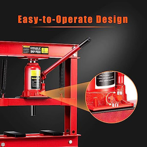 Pressa da Officina 12T, Pressa Manuale Idraulica per Riparazione Auto, Piccola Pressa per Auto - Product Image 3