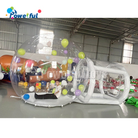 Ballons de fête pour enfants, maison amusante, géant, Transparent, gonflable, cristal, Igloo, dôme, bulle, tente, Transparent, gonflable, maison