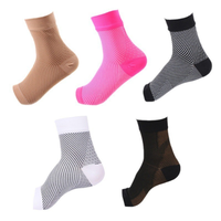 Usine en gros pied Compression manches cheville orthèse fasciite plantaire chaussettes soutien de la voûte plantaire chaussettes pour hommes et femmes
