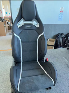 Sedili avvolgenti da corsa personalizzati di alta qualità per Benz classe C C43 C63 W204 W205 W206 AMG serie nera realizzata in pelle - Product Image 3