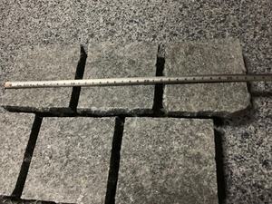 Sami stone 100x100mm X30mm Flamed Modern <span class=keywords><strong>Black</strong></span> <span class=keywords><strong>Granite</strong></span> Kopfstein pflaster - Product Image 5