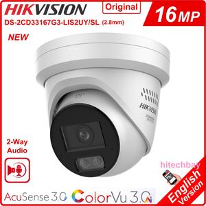 كاميرا شبكة IP جديدة أصلية من Hik بدقة 16 ميجابكسل طراز DS-2CD33167G3-LISUY/SL مع تقنية ColorVu3.0 وإضاءة ذكية هجينة ونظام AcuSense ودعم PoE وصوت ثنائي الاتجاه - Product Image 2