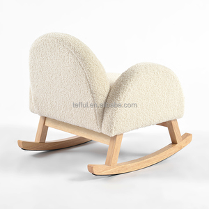 Sillón Mecedora Teddy Blanco Boucle para Niños, Ideal para Lectura y Relajación - Product Image 5