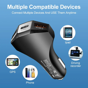 カスタムロゴ7A LEDライトデザイン超高速充電携帯電話タイプC USBポート<span class=keywords><strong>3</strong></span> in 1カーチャージャー - Product Image 6