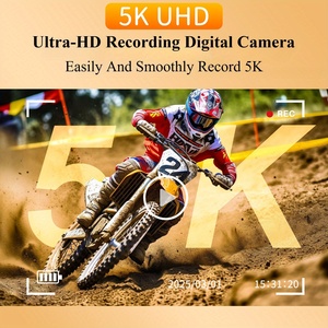 3 inch 180 ° lật màn hình 5K máy ảnh 75mp 18x zoom kỹ thuật số tự động lấy nét đèn flash hỗ trợ wifi điều khiển nhỏ gọn máy ảnh kỹ thuật số - Product Image 4