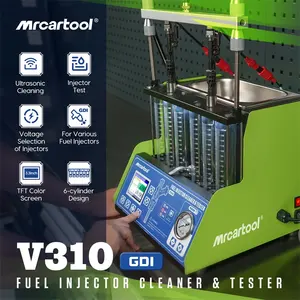 공식 MRCARTOOL V310 110V 220V GDI 인젝터 클리너 테스터 기계 연료 클리너 가솔린 인젝터 테스터