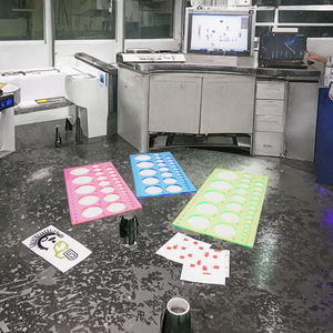 M-0016 mengfu מקופל סרגל פלסטיק ישר עם תבנית מעגל 20 ס "מ אורך מקסימום - Product Image 3