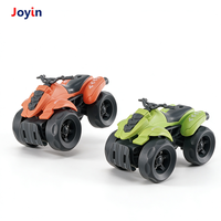 Moto tout-terrain de plage en paille de blé, modèle dessin animé, 10 pièces en boîte de présentation, 2 couleurs assorties