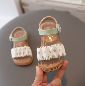 Nouvelles sandales plates d'été pour enfants, chaussures de princesse à semelle en caoutchouc, sandales plates pour petites filles - Product Image 2