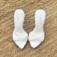 Nouveautés – Sandales de soirée sexy en tissu éponge à bout pointu, talon de 12 cm, semelle intérieure souple pour femme 2026