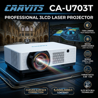 Projecteur laser à courte focale CAAVITS OEM CA-U703T WUXGA, 7300 lumens, zoom manuel, correction multipoint, grand écran