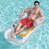 Grande île flottante gonflable avec pare-soleil adapté à une utilisation adulte Idéal pour le radeau flottant à la dérive en mer et le bateau pare-soleil