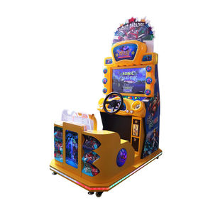 เครื่องเล่นเกมแข่งรถแบบอินเทอร์แอคทีฟ  ตู้เกมหยอดเหรียญ  เครื่องจำลองการแข่งรถ  เครื่องเล่นเกมแข่งรถสำหรับเด็ก - Product Image 3