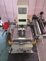 Presse à chaud pneumatique semi-automatique HG WT-19, pression 2T, plateau de travail 320x400mm pour bouteilles en verre, cuir, logo en relief à chaud