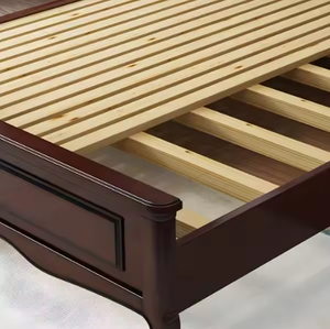 Luxury Queen Platform <b>Bed</b> <b>Frame</b> Crafted Premium Solid Teak Wood Durable Comfortable Sophisticated Modern Home Furniture - Product Image 3