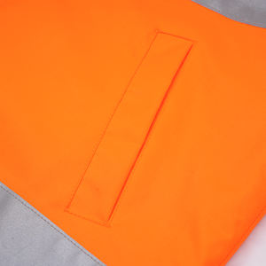 Chaleco de Seguridad Reflectante Reversible de <span class=keywords><strong>Alta</strong></span> <span class=keywords><strong>Visibilidad</strong></span> con Certificación CE ANSI Clase 2, Bolsillos, Transpirable, <span class=keywords><strong>Polar</strong></span>, Impermeable y Protector - Product Image 3