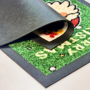 Tapis d'<span class=keywords><strong>entrée</strong></span> de luxe personnalisé en nylon écologique, antibactérien, imperméable, imprimé sur mesure pour les hôtels, les bureaux, les bâtiments gouvernementaux - Product Image 5