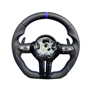 Volante Sportivo in Fibra di Carbonio e Pelle per BMW Serie F10 F30 <span class=keywords><strong>F20</strong></span> F32 F36 F80 F82 M3 M4 <span class=keywords><strong>M</strong></span> E Sport - Product Image 6