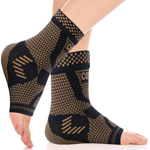 Copper Fiber <b>Ankle</b> <b>Support</b> Compression Breathable Protective Gear for Sports Adult Unisex MLXL Size - Product Image 2