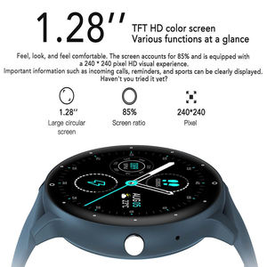 Da uomo Smart Watch Fitness Tracker impermeabile con cardiofrequenzimetro Monitor del sonno Display IPS per Android & IOS - Product Image 6