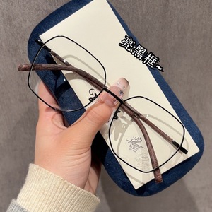 Montures de lunettes métalliques 31203, forme géométrique hexagonale, monture complète, anti-lumière bleue, lunettes optiques unisexes pour hommes et femmes - Product Image 3