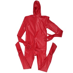Combinaison intégrale sexy pour <span class=keywords><strong>homme</strong></span> en PVC brillant effet <span class=keywords><strong>latex</strong></span>, noir, aspect cuir, pour club de nuit, fétiche, érotique, justaucorps, combinaison - Product Image 5