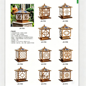 Lampe solaire murale à LED pour jardin, extérieure, étanche, alimentée par énergie solaire, pour la décoration de cour et de villa - Product Image 4