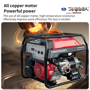 Jialing 5KW/6.25KVA Generator Bensin Portabel Daya Tinggi 50Hz Ringan Tahan Air TG6500XL GX390 389cc 24V Listrik - Product Image 3