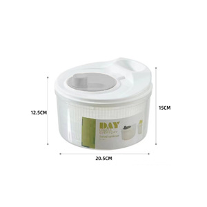 Bộ dụng cụ rửa rau quả nhỏ gọn bán chạy, gồm máy vắt rau nhựa và máy sấy rau quả - Product Image 4