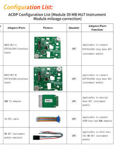 Module Yanhua Mini ACDP ACDP2 39 avec licence A105 et 1 <span class=keywords><strong>émulateur</strong></span> pour Benz A206 A223 A177 MB HU7 Correction du kilométrage - Product Image 2