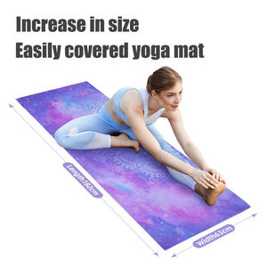 Toalla de Yoga <span class=keywords><strong>Manduka</strong></span> Rosa Grande de Lujo con Logotipo Personalizado, Microfibra Suave, Etiqueta Privada, Esquinas Antideslizantes, Bolsillo y Agarre para Gimnasio y Hot Yoga - Product Image 1