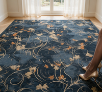 Moquette Wilton à boucles tuftées en rouleau, imprimée en 3D, en nylon commercial, pour restaurants, hôtels, chambres, du sol au mur