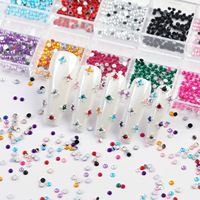 12 grille chatoyante cristal 3D Nail Art strass polyvalent Flatback pierres précieuses pour ongles chaussures maquillage sacs décoration