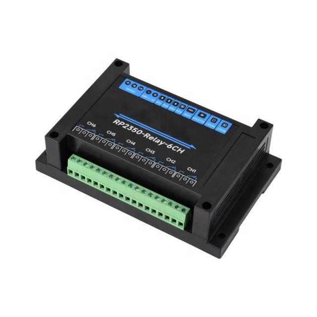 Waveshare Industrial 6-Channel RP2350 Relay Module, Onboard RS485 Pico Hat Interfaces With Multiple Isolation Protection Circuits Industrial Grade Rail Mount Case - View #9