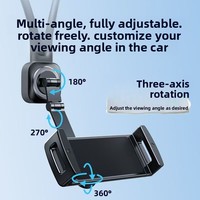 Support de tablette pour voiture à ventouse pour siège arrière, support d'iPad rotatif à trois axes monté sur l'appuie-tête, spécialement conçu pour les sièges baquet