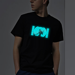 Finegreen Lighting Ropa luminosa personalizada Gorra y corbatas de camisa OEM Personalización de lotes pequeños Soporte de diseño gratuito-Productos EL - Product Image 1