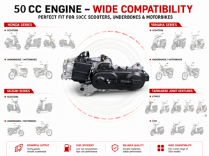 Kit <span class=keywords><strong>moteur</strong></span> de moto monocylindre haute performance GY6-<span class=keywords><strong>50CC</strong></span> refroidi par air, <span class=keywords><strong>4</strong></span> <span class=keywords><strong>temps</strong></span>, allumage CDI, neuf, avec revêtement anti-usure - Product Image 6