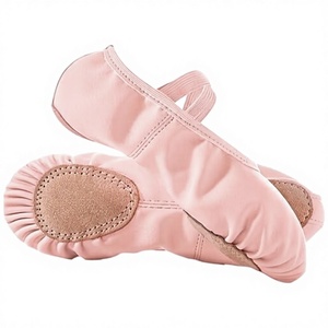 Modernas Zapatillas de Ballet Rosas Brillantes de PU para Niñas, Suaves, Antideslizantes, con Forro de Algodón, Alta Calidad, Bajo MOQ, OEM, ODM, DDP - Product Image 2