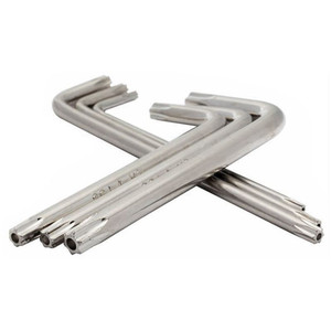 Chiave Torx a L Nichelata, Set di Chiavi Torx di Sicurezza Antimanomissione T6 T7 T8 T10 T15 T20 T25 T30 - Product Image 5