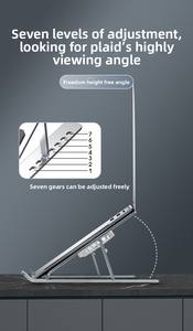 Support de <span class=keywords><strong>refroidissement</strong></span> pour ordinateur <span class=keywords><strong>portable</strong></span> en aluminium de <span class=keywords><strong>17</strong></span> <span class=keywords><strong>pouces</strong></span> avec double ventilateur réglable pour ordinateur <span class=keywords><strong>portable</strong></span> et <span class=keywords><strong>tablette</strong></span>, compatible OEM en stock - Product Image 6