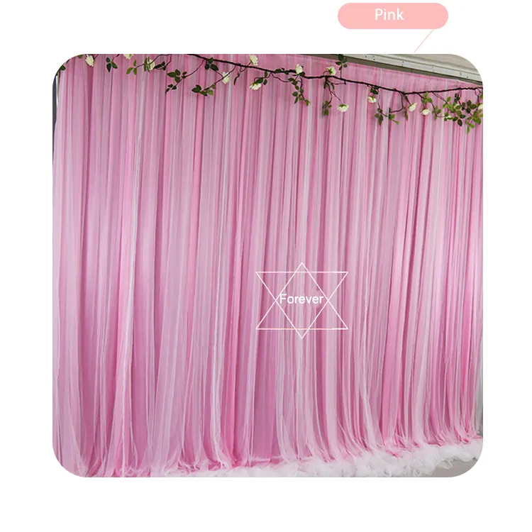 Multicolor Backdrop Curtain Tulle Backdrop Drape Wedding Birthday Party Baby Background