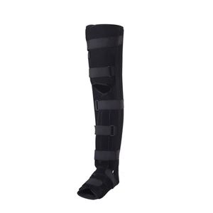 Attelle de fixation de la cuisse à la cheville, noire, protection complète pour la prévention des blessures au genou et au pied, unisexe - Product Image 1