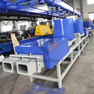 Euro Palet de madera Pies Máquina de bloques de madera comprimida Línea de máquina - Product Image 6