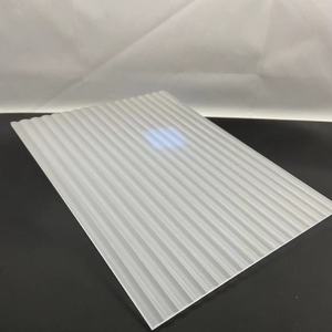 Enseigne de Printemps polystyrène <span class=keywords><strong>plexiglas</strong></span> Mini Opale Ribbed Wider White Stripe Feuilles acryliques décoratives cannelées en forme d'arc - Product Image 6
