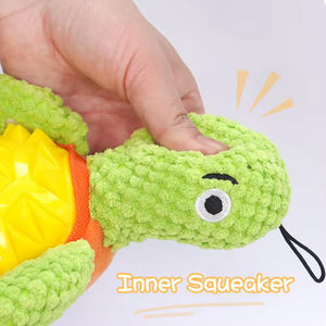 Yzs-köpekler kediler için <span class=keywords><strong>Pet</strong></span> oyuncaklar çiğnemek oyuncak interaktif sıkıntı rahatlatmak peluş TPR kaplumbağa gıcırtılı köpek köpek oyuncaklar - Product Image 6