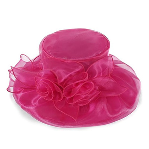 Chapeaux de Derby du Kentucky en organza pour femmes Eugen Zahua, tailles 56-58 cm, pour l'été, la plage, l'église, les mariages, les jeux de rôle, 100 pièces - Product Image 4