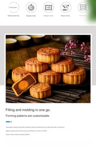 Máquina Automática Eficiente <span class=keywords><strong>para</strong></span> Hacer Pasteles de Luna con Múltiples Moldes y Medición Precisa de Relleno <span class=keywords><strong>para</strong></span> Resultados Consistentes - Product Image 2