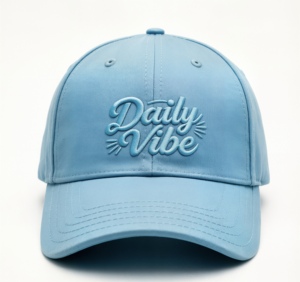 Custom Embroidery <b>Baseball</b> <b>Cap</b> Solid Light Blue Cotton Dad Hat Unisex Adjustable Curved Brim <b>Cap</b> for Casual Streetwear - Product Image 1