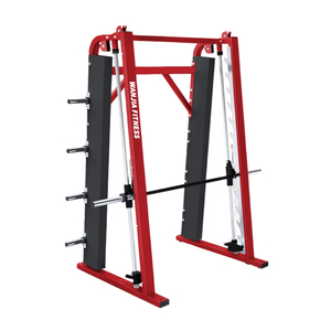 Máquina <span class=keywords><strong>Smith</strong></span> comercial para construcción de acero resistente para gimnasio con bloqueo de seguridad y barra ajustable - Product Image 1
