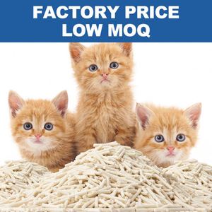 Arena aglomerante de tofu para gatos, de fábrica OEM ODM, al por mayor, de rápida absorción, bajo residuo, bajo polvo y control de olores - Product Image 1